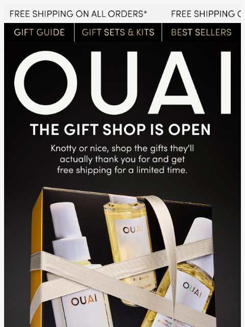 theouai newsletter: Gifts to blow them-a-OUAI