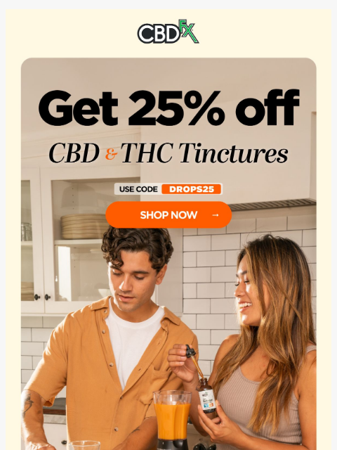 cbdfx newsletter: Beat cold & flu season with CBD & THC tinctures 💧