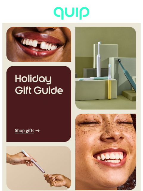 getquip newsletter: Shop our Holiday Gift Guide now!