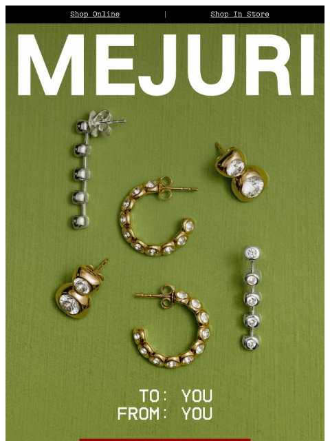 mejuri newsletter: Just Dropped: Holiday Sapphires