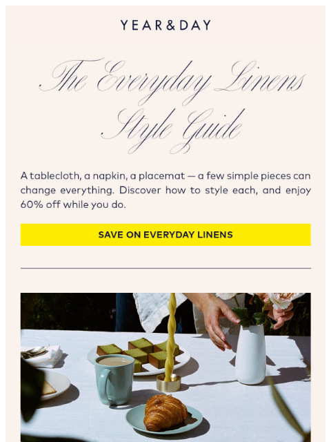 yearandday newsletter: Transform your table with texture