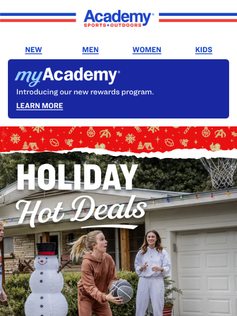 academy newsletter: Holiday Hot Deals Are Here!