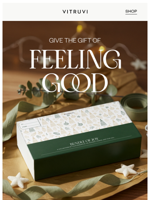 vitruvi newsletter: SAVE 30% On The Perfect Custom Gift 💝