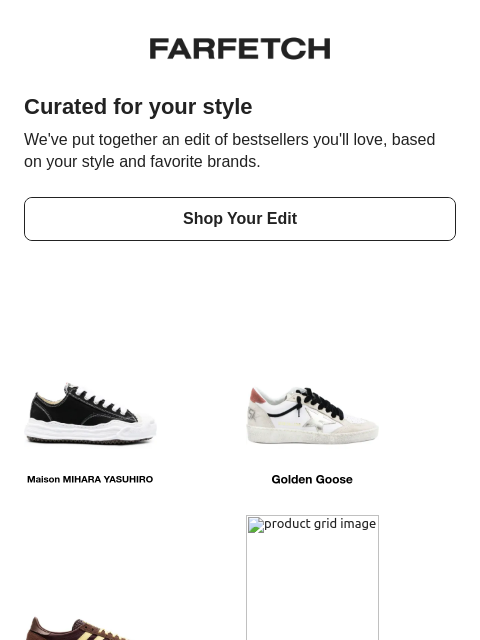 farfetch newsletter: Bestsellers, edited for you