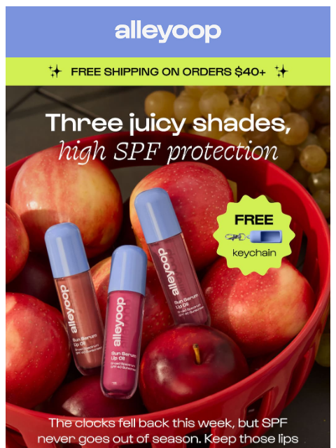 meetalleyoop newsletter: Reminder: Don’t skip your SPF!