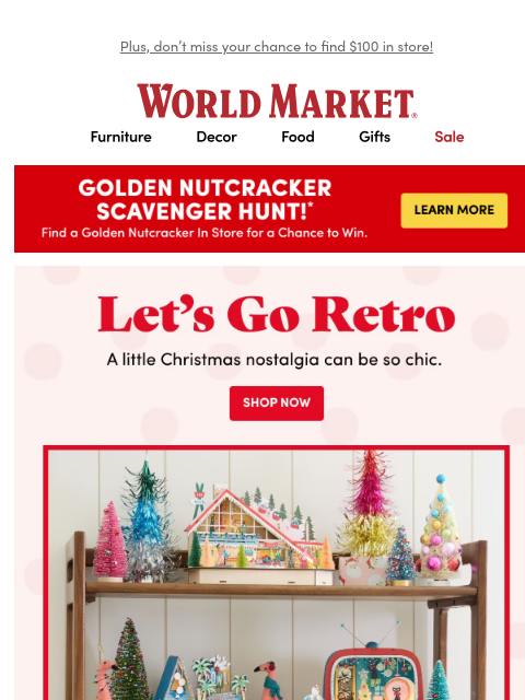 emailworldmarket newsletter: ❤️‍🔥 HOT TREND: Retro Christmas Decor