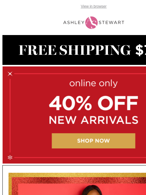 ashleystewart newsletter: Made to match, but we 🩷 to mix  (40% off!!)