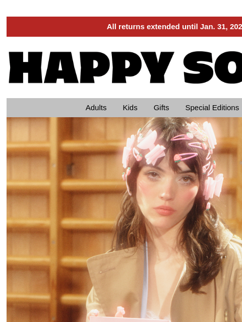 happysocks newsletter: Holiday Gifting—For Her