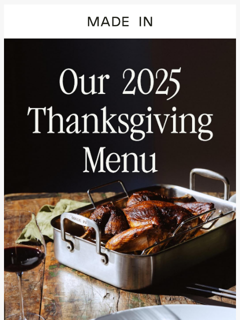 madeincookware newsletter: Rethink Your Thanksgiving Menu