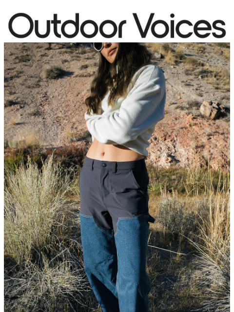 outdoorvoices newsletter: INTRODUCING THE HIKER JEAN