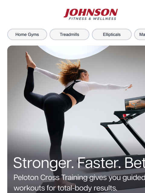 johnsonfit newsletter: Personalized Workouts, Easy Payments, One Peloton.