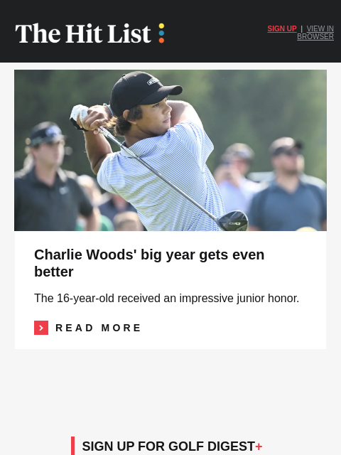 golfdigest newsletter: Westwood jabs Rory over LIV comments