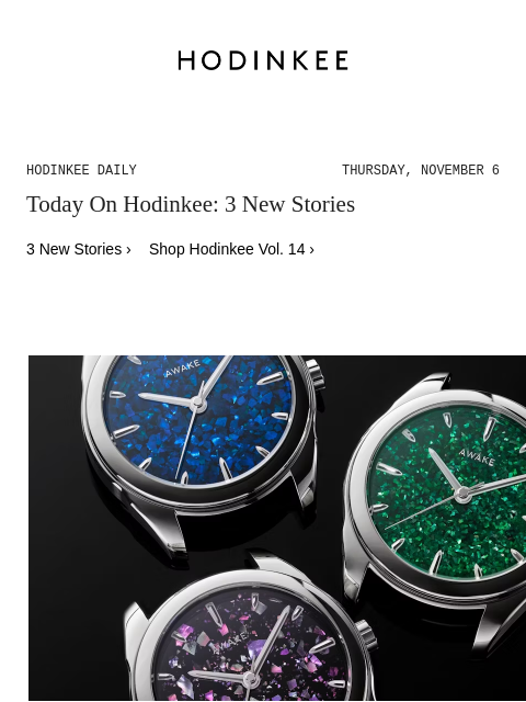 hodinkee newsletter: Hodinkee Daily | 11/06/2025