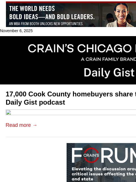 crainalerts newsletter: 17,000 Cook County homebuyers share tax hindrance:...