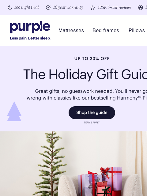 purple newsletter: Stressed about holiday gifting?