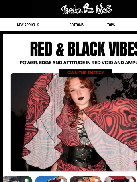 freedomravewear newsletter: Did you see what we got U?!