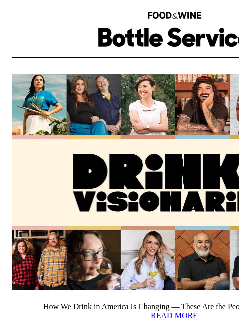 foodandwine newsletter: The Future of Drinking Is Here — Meet the 2025 Dri...