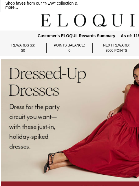 eloquii newsletter: Hot & trending: holiday dresses ♥️