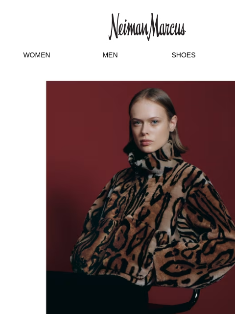 neimanmarcus newsletter: Gorski’s new leopard-printed coat