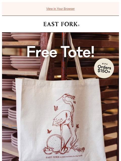 eastfork newsletter: Get a free gift this weekend!