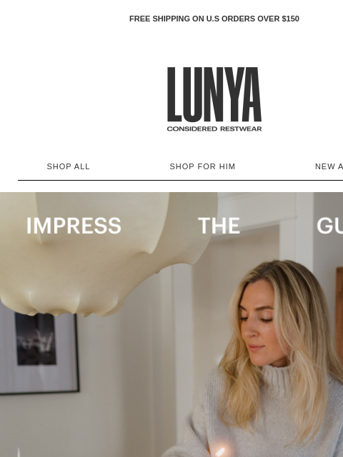 lunya newsletter: NEW CASHMERE FOR THE HOLIDAYS