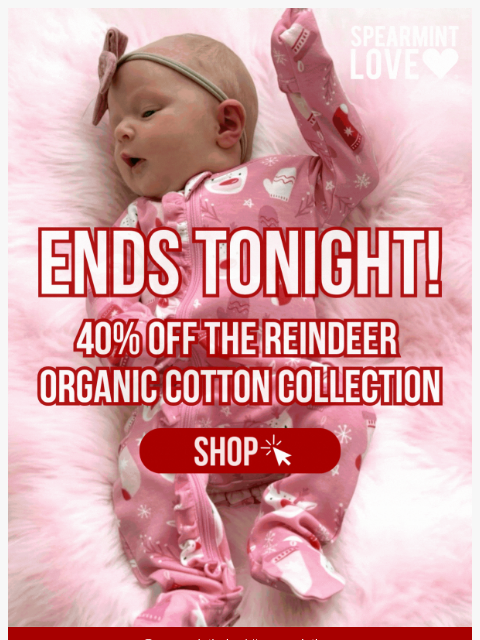 spearmintlove newsletter: ENDS TONIGHT: 40% Off Reindeer