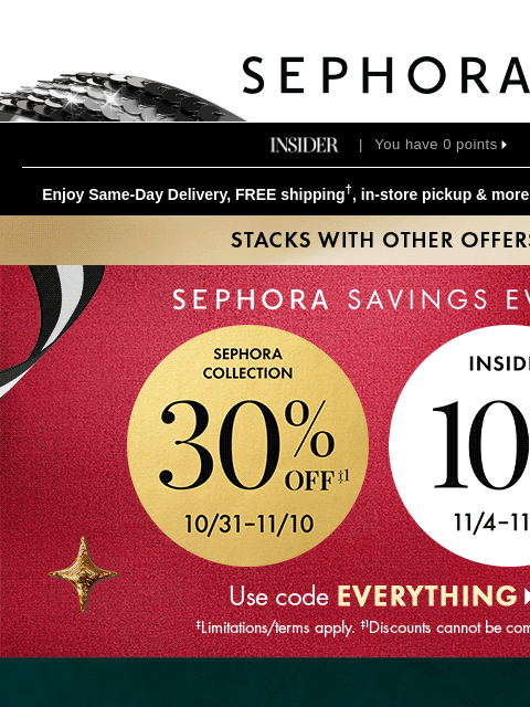 sephora newsletter: Hey, Insider! Get 10% off on hot beauty.