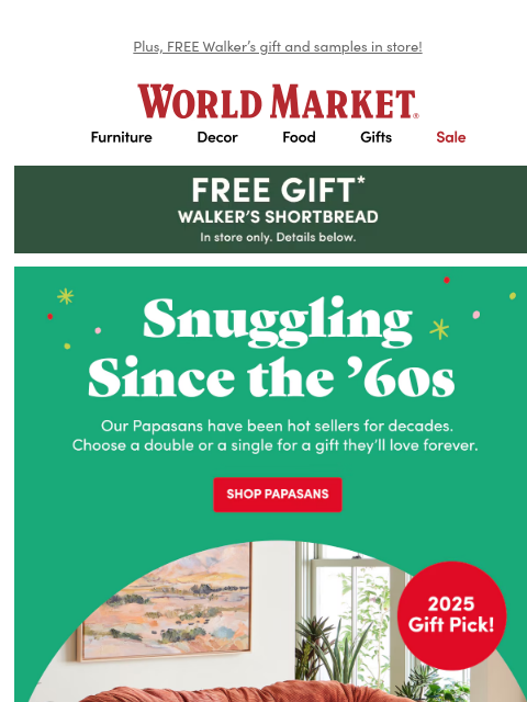 emailworldmarket newsletter: The ✨ BEST ✨ seat in the house.