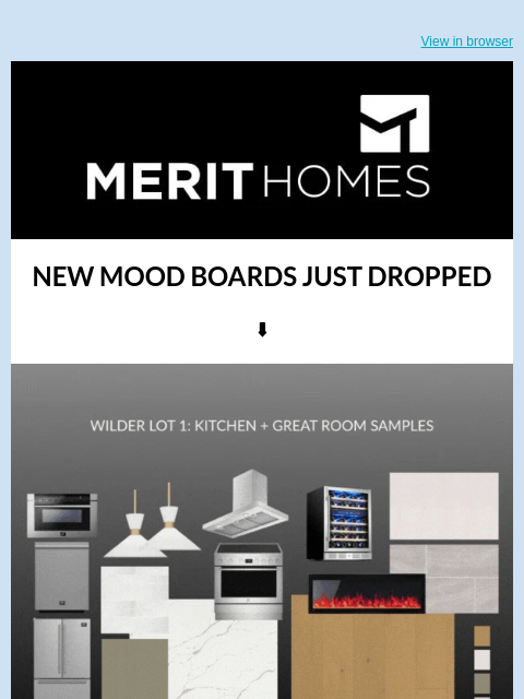 merithomesinc newsletter: FIRST LOOK: Interior Mood Boards at WILDER >>