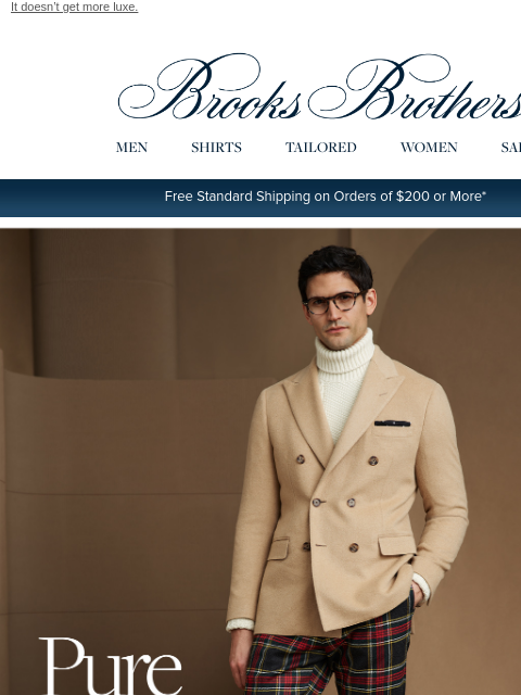 brooksbrothers newsletter: The 1818 Camel Hair Sport Coat