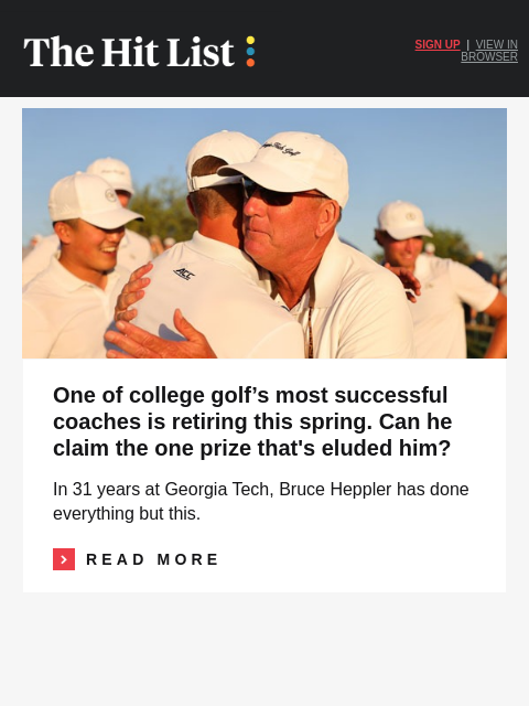 golfdigest newsletter: How golfers can avoid the dangerous ‘Valley Fever’