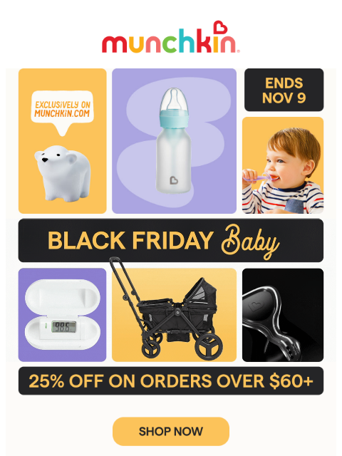 munchkin newsletter: Psst...don't miss our early Black Friday sale