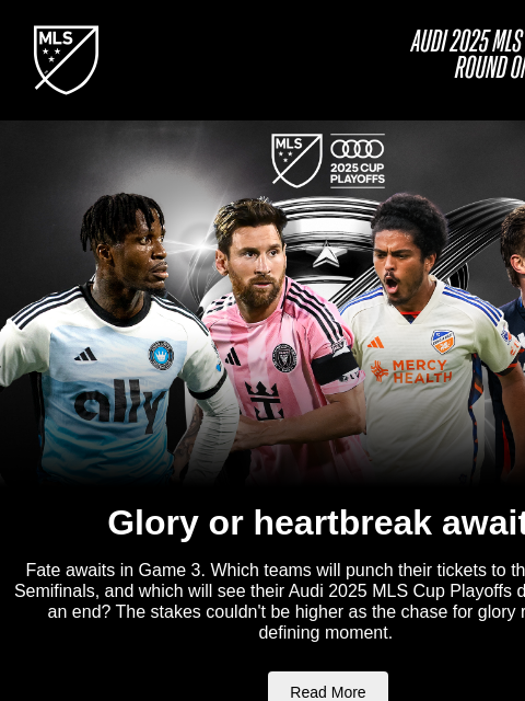 mlssoccer newsletter: Game 3: Who will advance to the Conference Semifin...