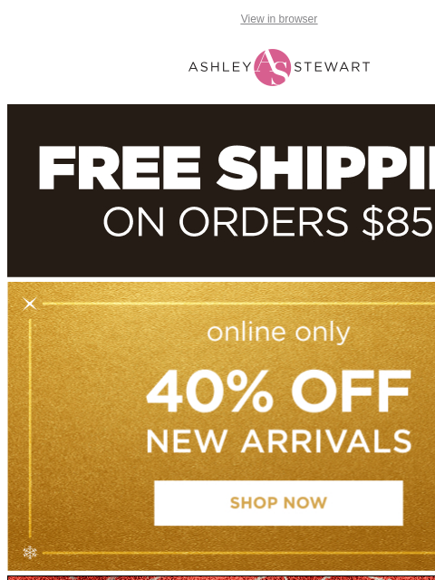 ashleystewart newsletter: TRENDING: The wide-leg pant for work 💼40% off!