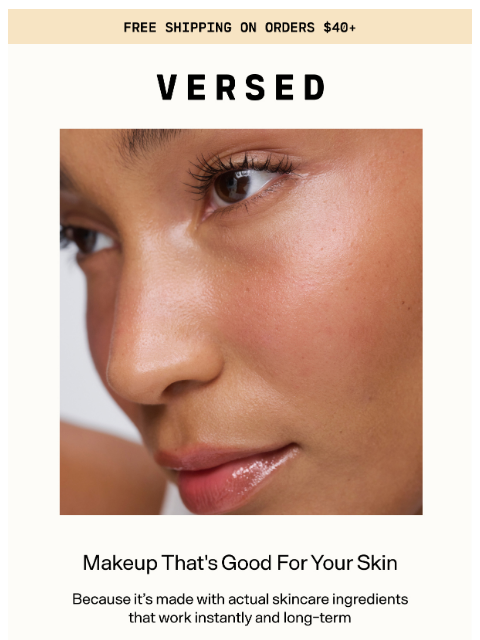 versedskin newsletter: Makeup Made With Skincare