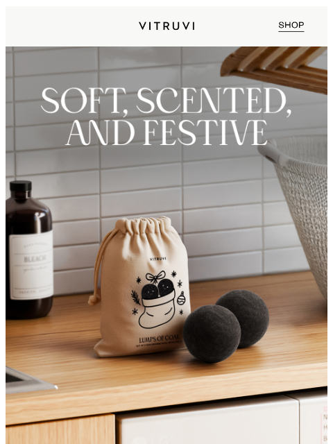 vitruvi newsletter: FREE Lumps of Coal (Dryer Balls) Stocking Stuffer ...