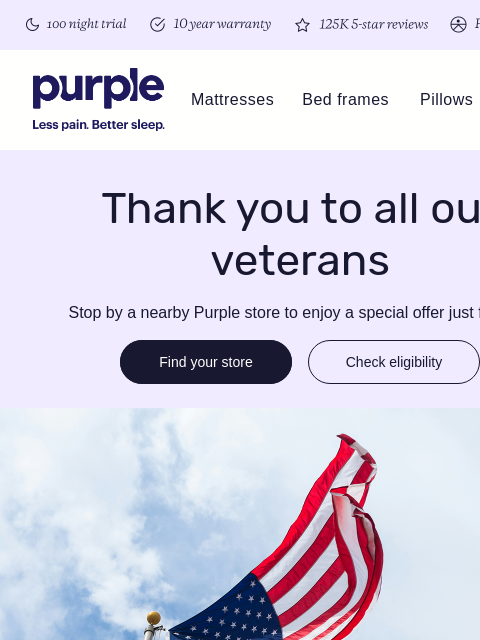 purple newsletter: Something special for veterans