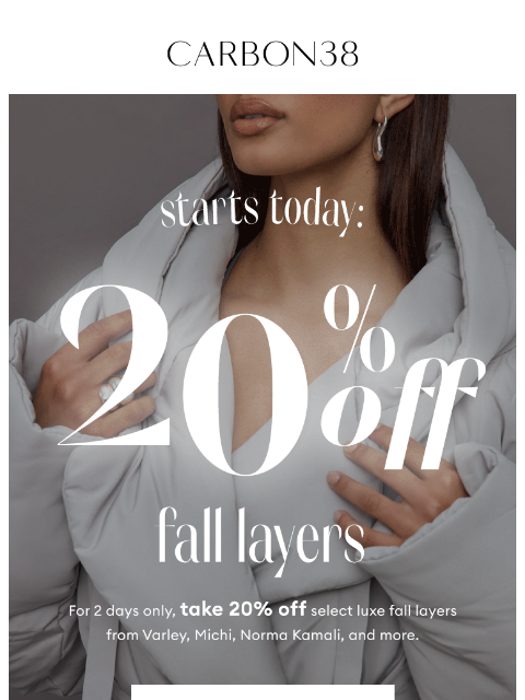 Take 20% off select luxe styles from Varley, Michi, Norma Kamali, and more. ͏ ͏ ͏ ͏ ͏ ͏ ͏ ͏ ͏ ͏ ͏ ͏ ͏ ͏ ͏ ͏ ͏ ͏ ͏ ͏ ͏ ͏ ͏ ͏ ͏ ͏ ͏ ͏ ͏ ͏ ͏ ͏ ͏ ͏ ͏ ͏ ͏ ͏ ͏ ͏ ͏ ͏ ͏ ͏ ͏ ͏ ͏ ͏ ͏ ͏ ͏ ͏ ͏ ͏ ͏ ͏ ͏ ͏ ͏ ͏ ͏ ͏ ͏