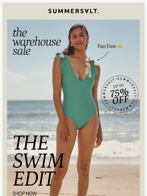 summersalt newsletter: “Best Warehouse Sale Finds”