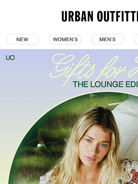 urbanoutfitters newsletter: give & get cozy 🎁