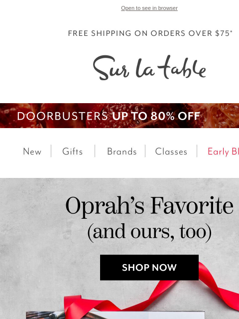 surlatable newsletter: 🎉 Meet Oprah’s favorite (and soon to be yours).