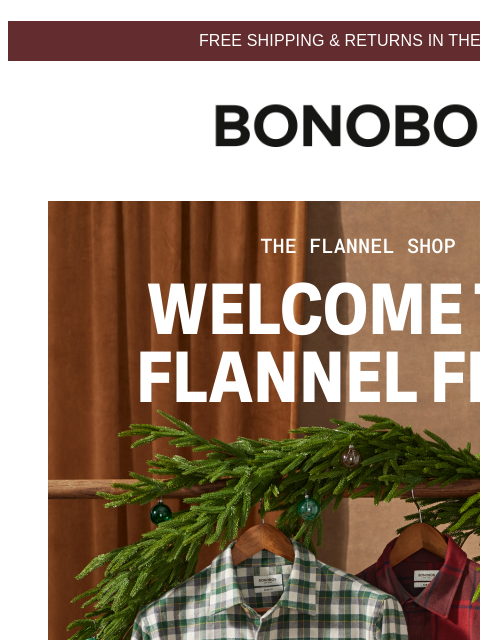bonobos newsletter: The Flannel That’ll Save Your Winter