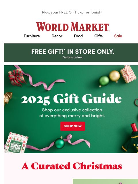 emailworldmarket newsletter: ✨ Ready to sleigh? Our 2025 Gift Guide is HERE.