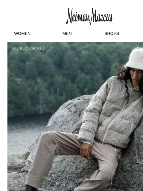 neimanmarcus newsletter: Luxe outerwear for chilly adventures