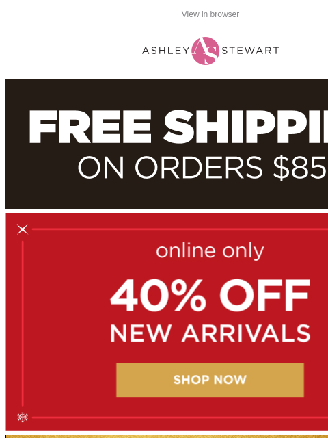 ashleystewart newsletter: It’s ALL in the details 👗 (and get 40% off!!!)