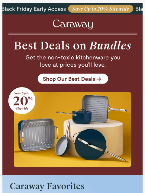 carawayhome newsletter: Big Bundles, Best Prices