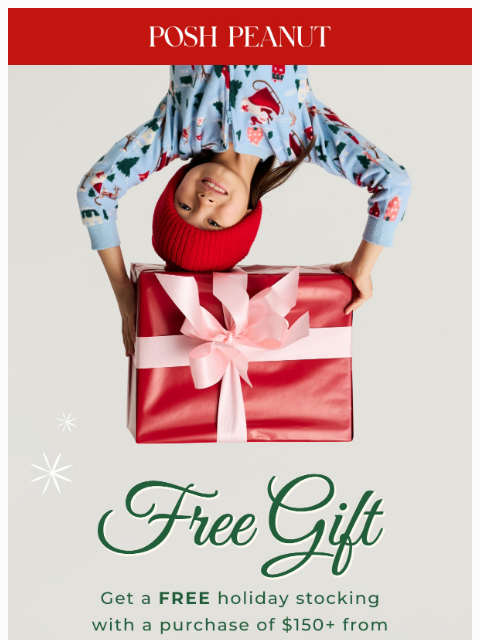 poshpeanut newsletter: 🎁✨ Get a FREE Red Tartan Stocking