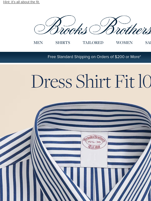 brooksbrothers newsletter: How to find your perfect dress shirt