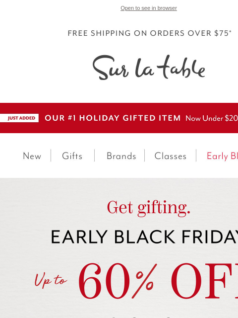 surlatable newsletter: Your kitchen deserves this.