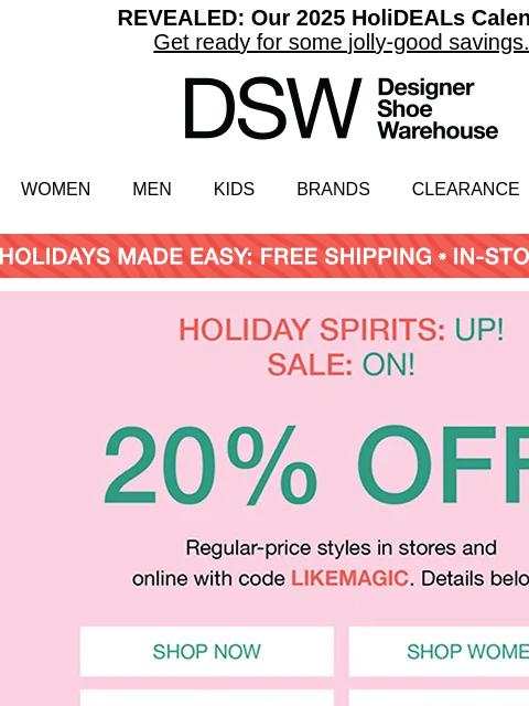 dsw newsletter: Savings the size of a GLACIER